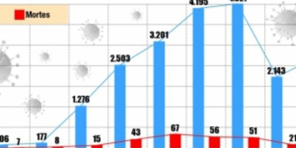 Casos e óbitos de covid / Crédito: JuRehder