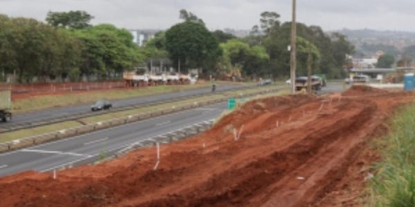 Obras das marginais da Rondon na altura da avenida Cruzeiro do Sul