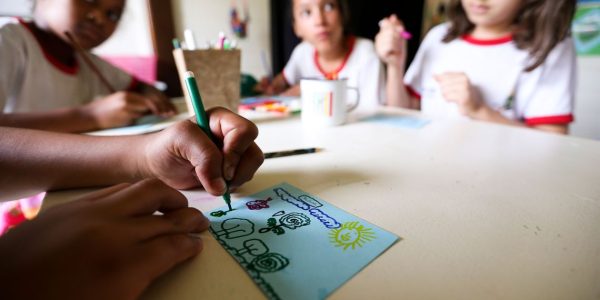 Brasília - Alunos da rede pública de ensino do DF realizam atividades de educação ambiental na Escola da Natureza.( Marcelo Camargo/Agência Brasil)