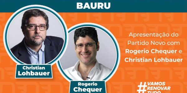 Partido Novo traz seus pré-candidatos a governo de São Paulo e Senado para Bauru - Inaugurando em Bauru