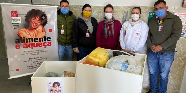 Rafael Henrique Busch, Déborah da Rocha Coelho, Guilherme, Ana Claudia Pereira Tavares Lima, Guilherme Calderon e Willian César Quessada Santos, colaboradores do Hospital