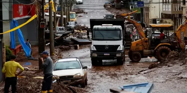 Destruição em Muçum, no Rio Grande do Sul
REUTERS/Adriano Machado