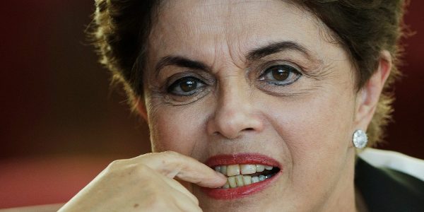 Brazil's former president Dilma Rousseff reacts during a news conference for foreign journalists at Alvorada Palace in Brasilia, Brazil, September 2, 2016. REUTERS/Ueslei Marcelino/File Photo