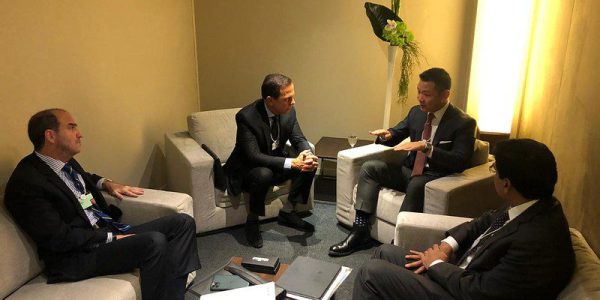 Doria e comitiva de São Paulo em reunião com a Bracell em Davos / Foto: Governo do Estado/Divulgação