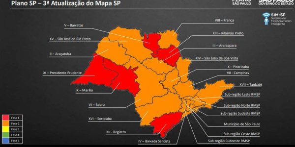 Nova atualização do Plano São Paulo — Foto: Divulgação/Governo de SP