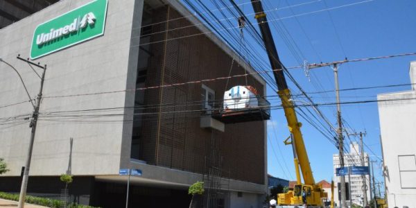 Entrega do aparelho de ressonância  Siemens Magnetom Vida no CDU da Unimed Bauru