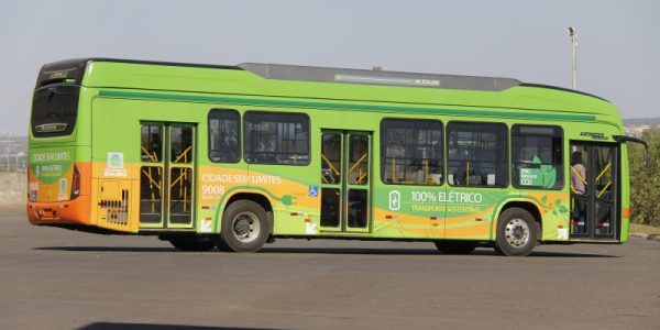Ônibus elétrico chega em Bauru. 31/08/2018