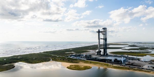 Starship, nave mais poderosa do mundo, em foto divulgada em 11 de outubro de 2024 — Foto: Divulgação/SpaceX