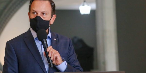 O governador do Estado de São Paulo, João Doria, durante coletiva de imprensa
Foto: Governo do Estado de São Paulo