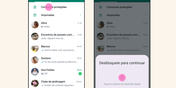 WhatsApp ganha recurso para proteger conversas específicas — Foto: Divulgação/WhatsApp